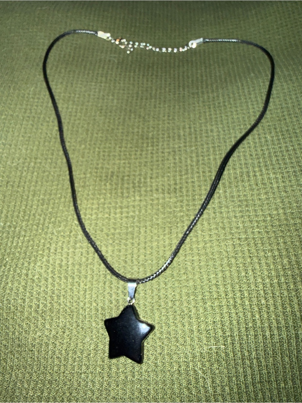 Black Star Pendant Necklace - Women's Jewelry